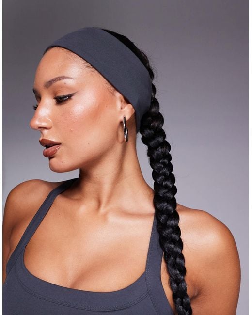 4505 Blue Yoga Wide Headband