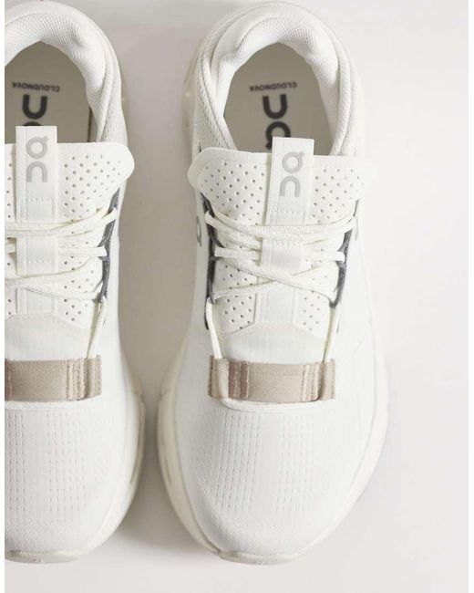 On Shoes White Cloudnova 2 All Day Trainers