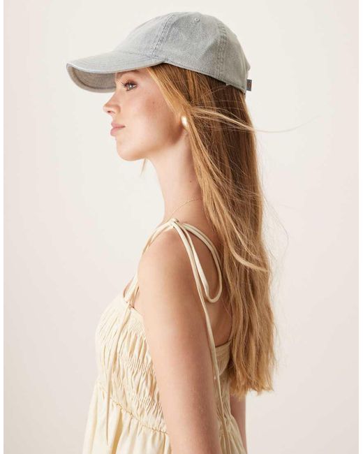 Gorra Dad Con Lavado Claro De Denim De Dickies de color Natural