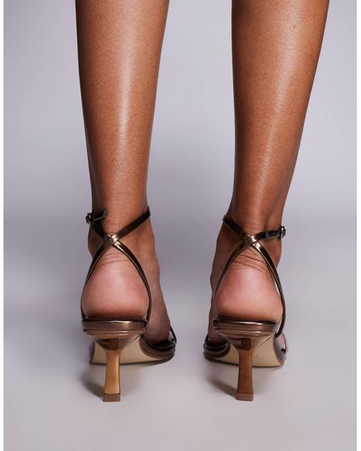 Public Desire Brown – natalya – minimalistische sandalen