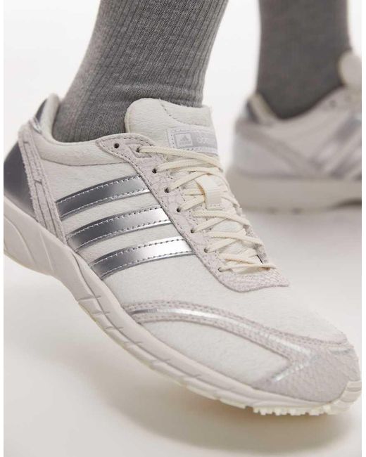 Adidas Originals Gray Adios Og Trainers for men