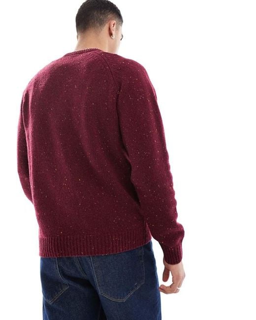 Carhartt Red Anglistic Jumper for men