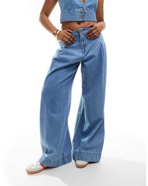 Vaqueros Sueltos De River Island de color Blue