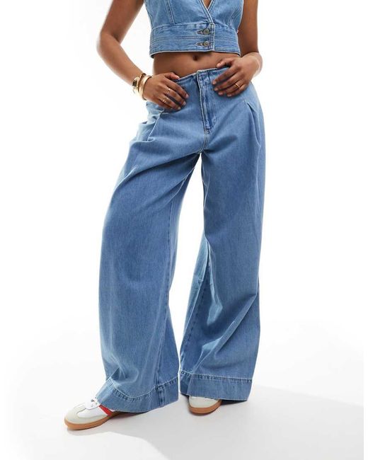 River Island Blue Slouchy Jean