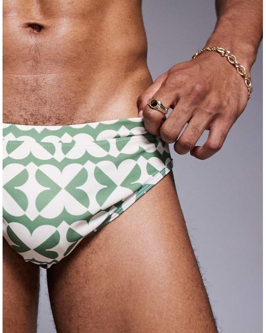 ASOS Green Swim Brief for men