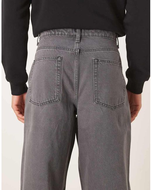 ASOS Black Loose Straight Jeans for men