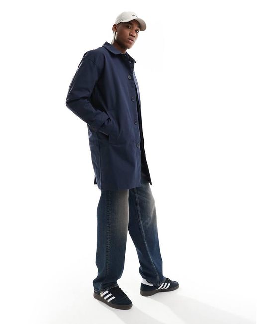 Gabardina Larga Azul Marino De Only & Sons de hombre de color Blue