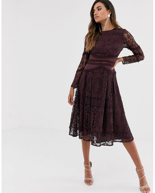 asos long sleeve gown