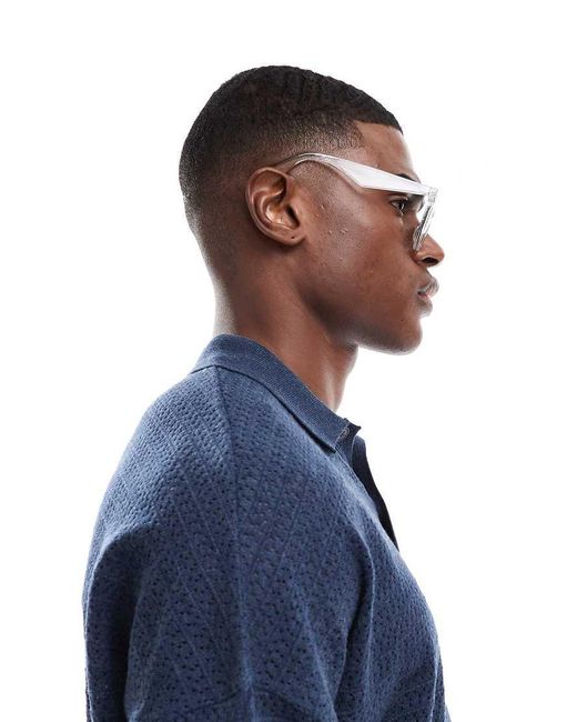 Gafas De Sol Transparentes Redondeadas Con Lentes Ahumadas De ASOS de hombre de color Multicolor