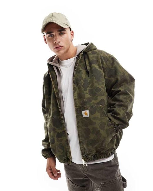 Carhartt Green Duck Active Jacket for men