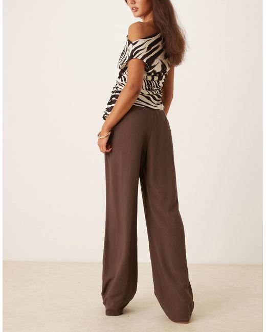 Pantalon ample Mango en coloris Natural