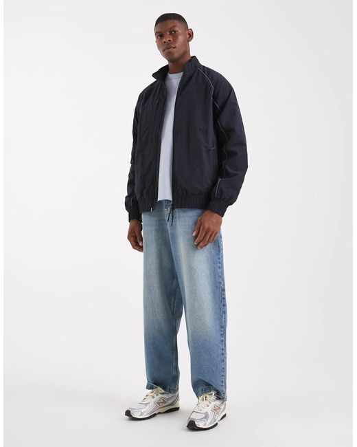 Farah Blue Wavertree Hybrid Track Jacket for men