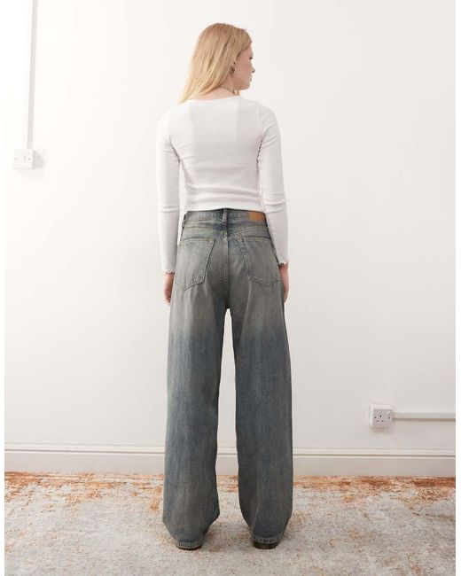 Weekday Gray Astro Unisex Low Rise baggy Fit Jeans