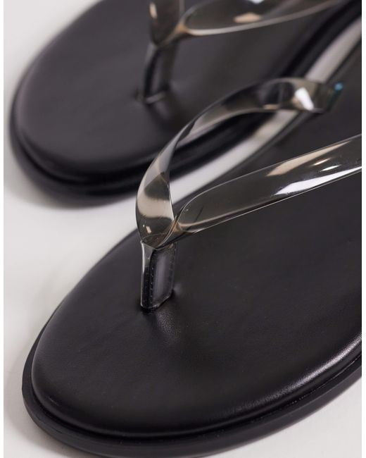SEQWL Blue Jelly Flip Flops