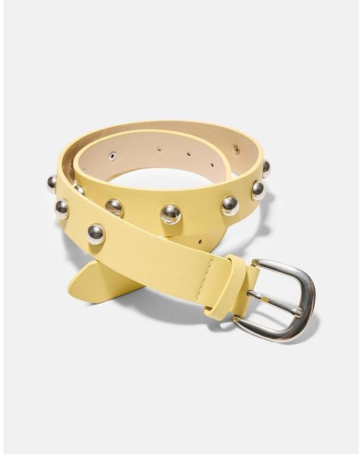 Stradivarius Metallic – basic-gürtel