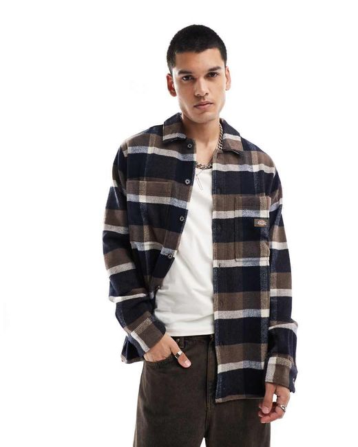 Dickies Blue Plaid Coaling Shirt for men