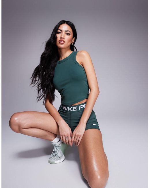 Nike Green One Cropped Tank Top