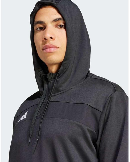 Adidas Originals Blue Adidas Football Tiro 25 Essentials Sweat Hoodie for men