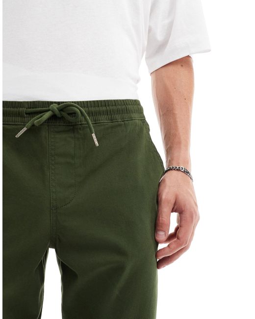 ASOS Green Slim Pull On Trouser for men