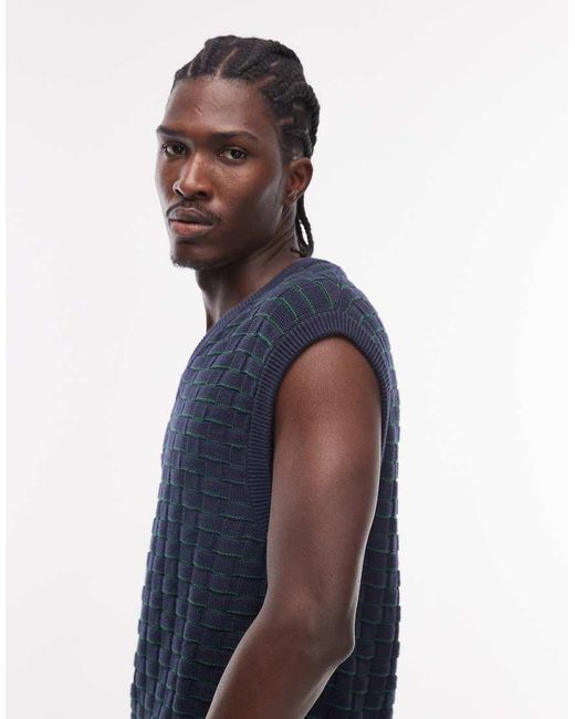 Levi's Blue Knitted Vest for men