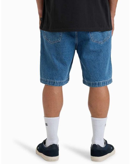 Billabong Blue Big 21" Denim Shorts for men