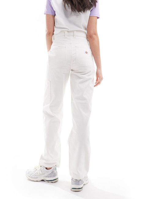 Dickies White Madison Double Knee Jeans