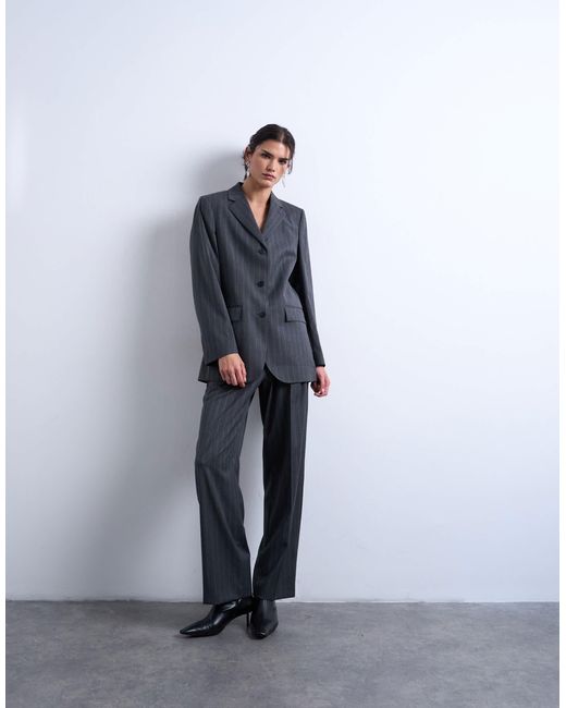 TOPSHOP Blue – 3-knopf-blazer