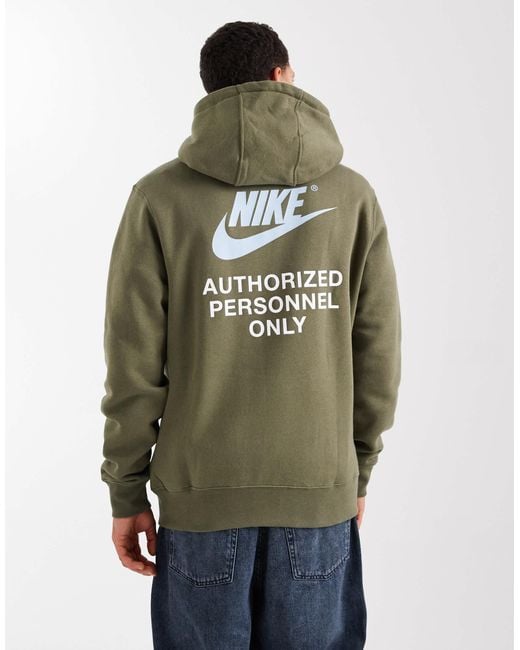 Nike – kapuzenpullover in Green für Herren