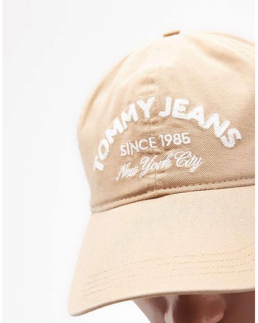 Color Crema Con Logo Bordado Arqueado De -Blanco Tommy Hilfiger de hombre de color White