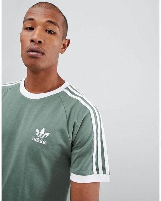 adidas Originals California T-shirt in Green for Men | Lyst UK