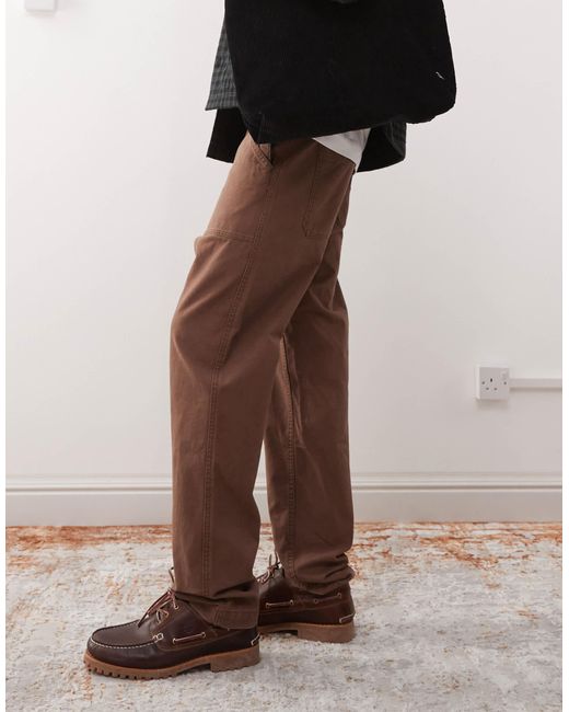 Timberland – goffstown – fatigue-hose aus canvas in Brown für Herren
