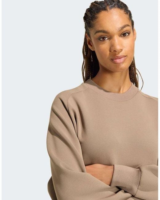 Adidas Originals Natural Soft Lux Loose Sweatshirt