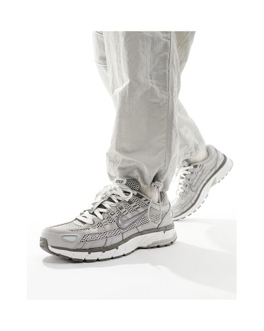 Nike Gray P-6000 Prm Trainers for men