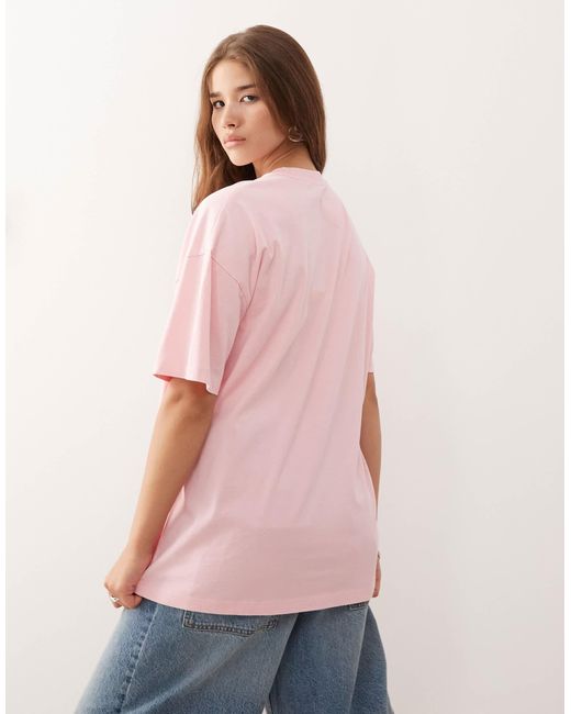 Collusion Pink T-Shirt With Logo Print