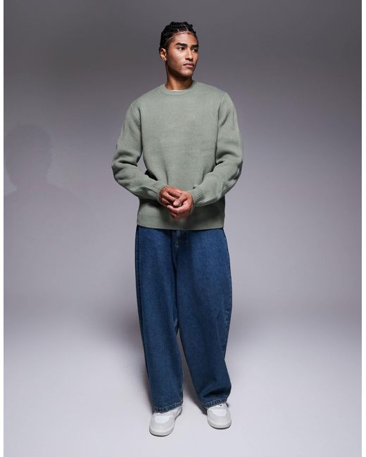 Pull ras ASOS pour homme en coloris Gray