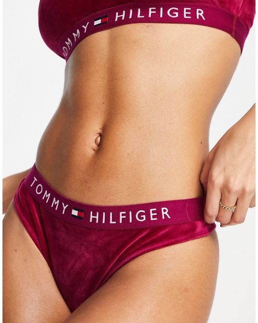 tommy hilfiger velour underwear