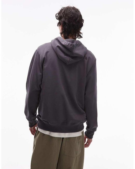 Sudadera Gris Lavado Con Capucha Y Logo Flower Dome De The North Face de hombre de color Blue