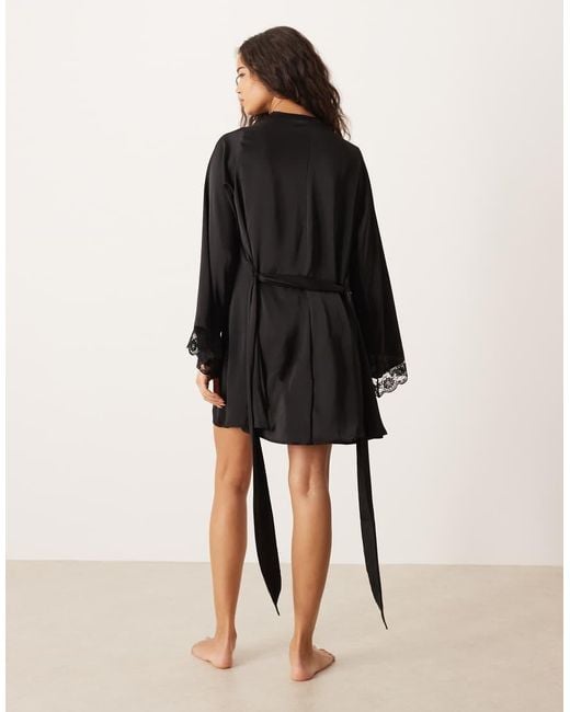 KAT THE LABEL Black Sidney Robe