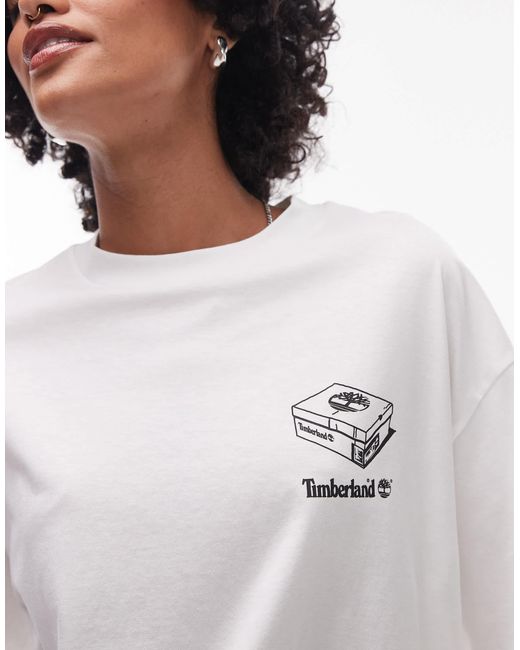 Timberland Blue My 6" Boots Backprint Oversized T-Shirt