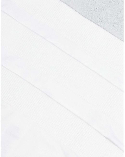 Weekday White Cat Seamless 3 Pack Lingerie Thongs