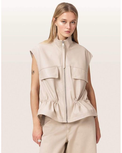 Chaleco Flor De AllSaints de color Natural