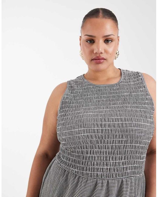 ONLY Gray Smock Midaxi Dress