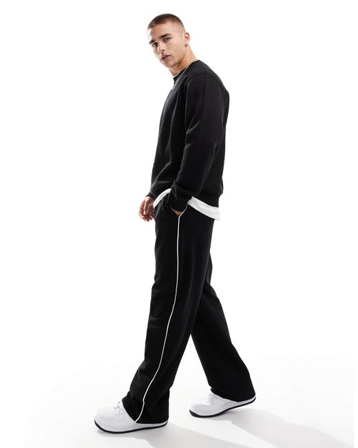 JJ Rebel – oversize-sweatshirt in Black für Herren