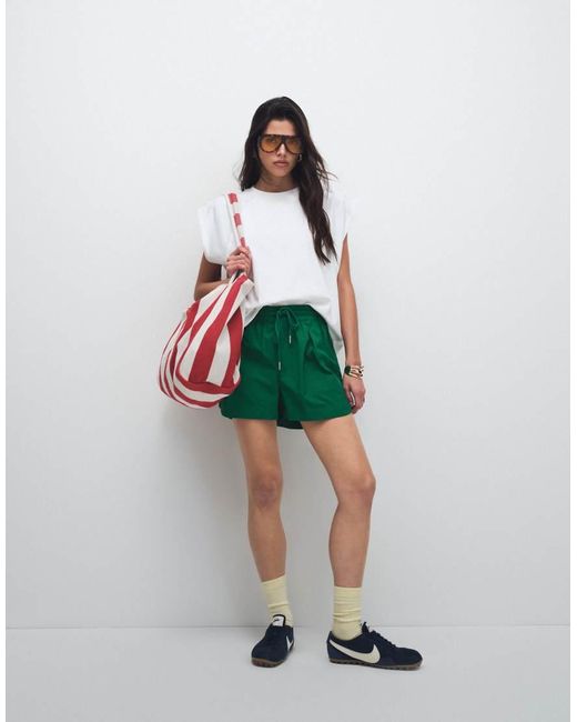 ASOS White Raglan Sleeve Heavyweight Boxy Crop Tee