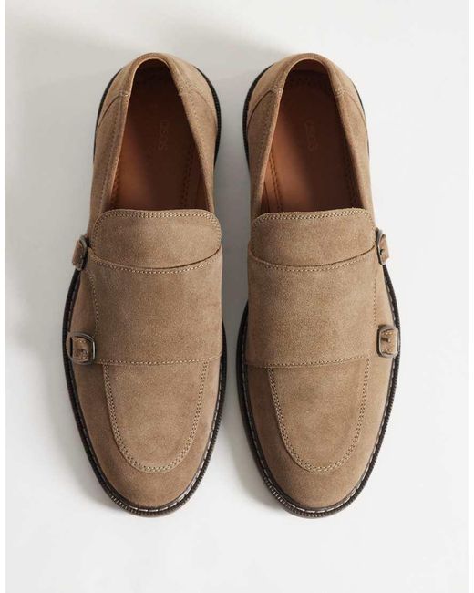 ASOS Brown Monk Shoes for men