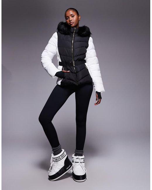 New Look Black Ski Puffer Jacket