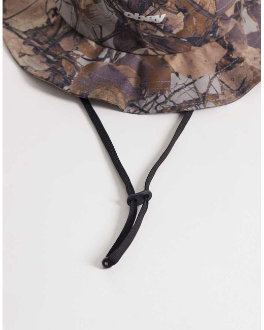 Obey Brown Sobo Trail Bucket Hat
