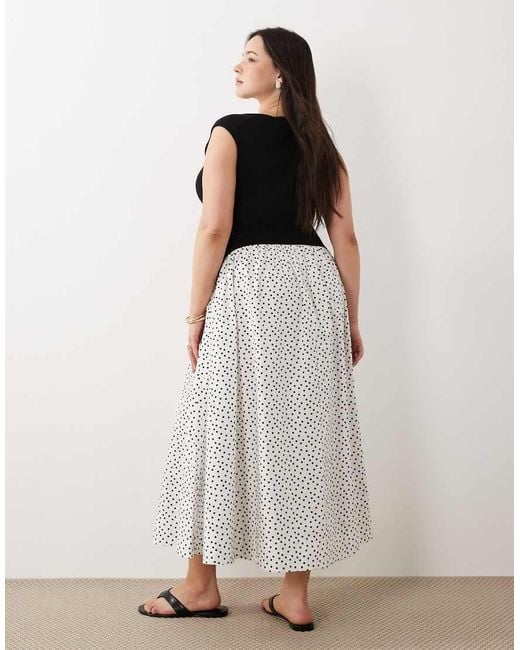 ASOS Black Asos Design Curve Sleeveless Scoop Neck Hybrid Maxi Dress