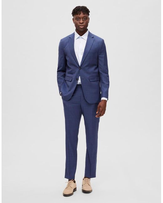 Blazer di SELECTED in Blue da Uomo