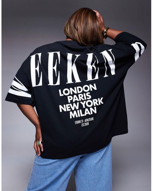 ASOS Blue Weekend collective curve – oversize-t-shirt